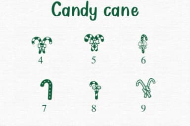 Candy Cane by Nongyao — Dingbats Font — thumbnail 4