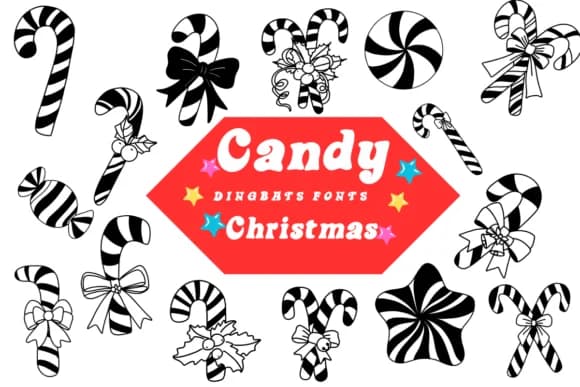 Candy Christmas by Suphitchaya — Dingbats Font