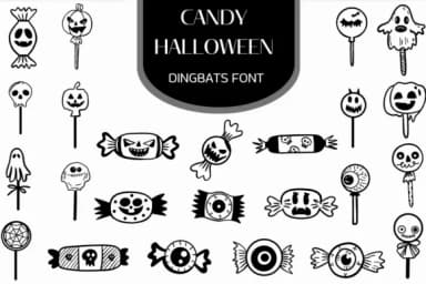 Candy Halloween by Heartcraft Atelier — Dingbats Font — thumbnail 1