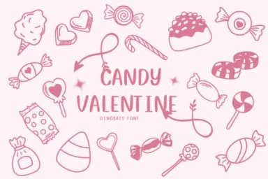 Candy Valentine by CHANOK — Dingbats Font — thumbnail 1