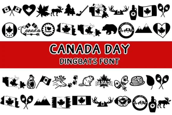 Cannada Day by Nongyao — Dingbats Font