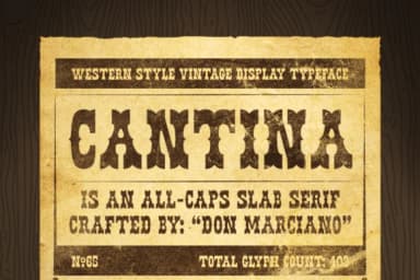 Cantina by DonMarciano — Slab Serif Font — thumbnail 1