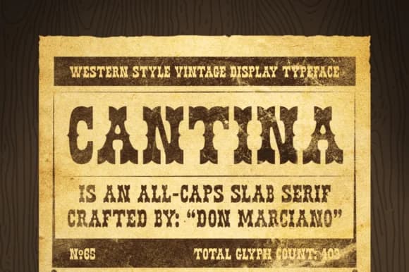 Cantina by DonMarciano — Slab Serif Font