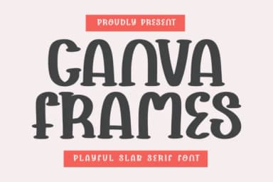 Canva Frames by CraftedType Studio — Slab Serif Font — thumbnail 1