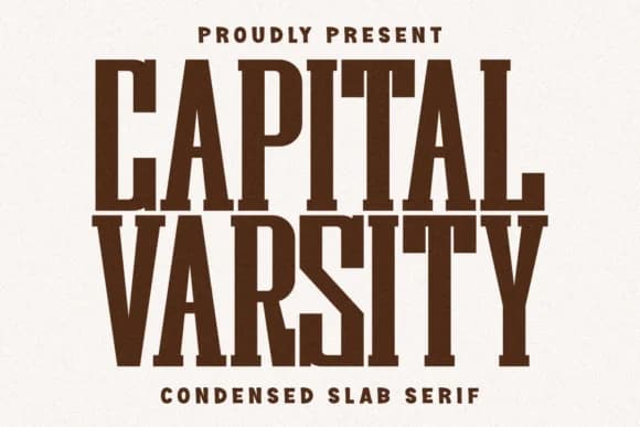 Capital Varsity by Pian45 — Slab Serif Font