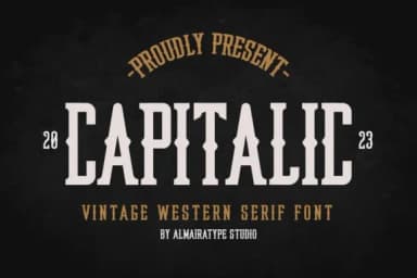 Capitalic by Almairatype Studio — Slab Serif Font — thumbnail 1