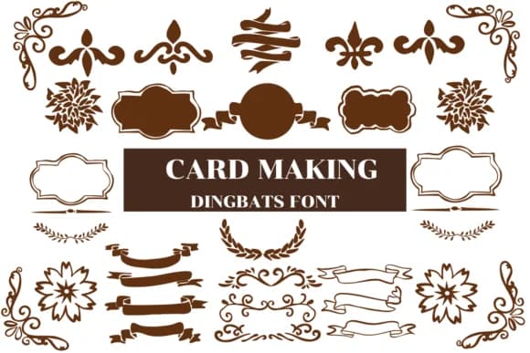 Card Making by Nongyao — Dingbats Font