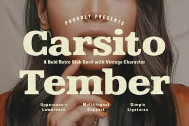 Carsito Tember by Maulana Creative — Slab Serif Font — thumbnail 1