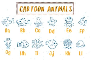 Cartoon Animals by PraewDesigns — Dingbats Font — thumbnail 2