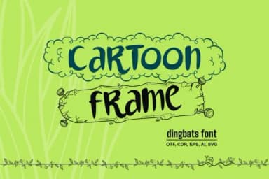 Cartoon Frame by Onoborgol — Dingbats Font — thumbnail 1