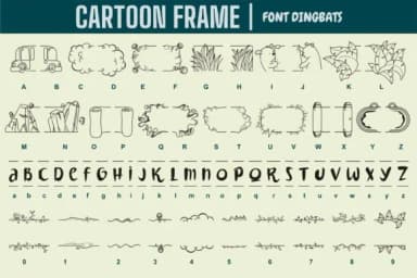 Cartoon Frame by Onoborgol — Dingbats Font — thumbnail 2