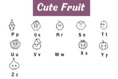 Cartoon Fruit by Nun Sukhwan — Dingbats Font — thumbnail 3