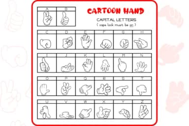 Cartoon Hand by WADLEN — Dingbats Font — thumbnail 2