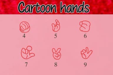 Cartoon Hands by Nongyao — Dingbats Font — thumbnail 4