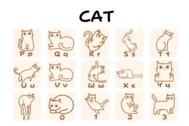 Cat by Suphitchaya — Dingbats Font — thumbnail 3