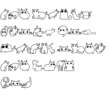 Cat by Suphitchaya — Dingbats Font — thumbnail 8