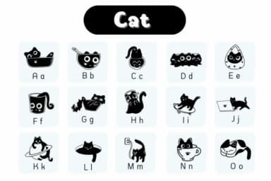 Cat by Natchuta — Dingbats Font — thumbnail 2