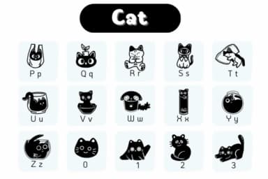 Cat by Natchuta — Dingbats Font — thumbnail 3