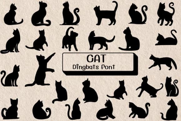 Cat by Ketsarin — Dingbats Font