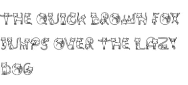 Cat Abc by Chonada — Dingbats Font — thumbnail 8