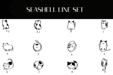 Cat Cartoon Joy by Heartcraft Atelier — Dingbats Font — thumbnail 4