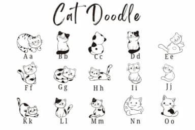 Cat Doodle by Suphitchaya — Dingbats Font — thumbnail 2