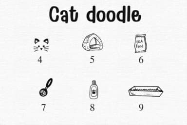 Cat Doodle by Sontaya — Dingbats Font — thumbnail 4