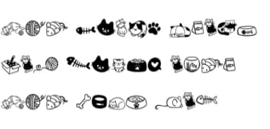 Cat Doodle by Sontaya — Dingbats Font — thumbnail 8