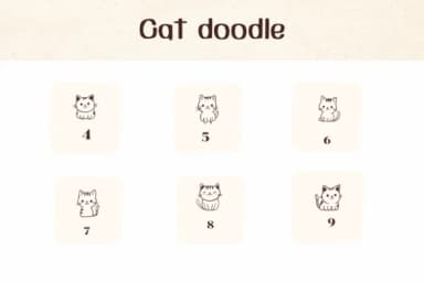Cat Doodle by Ketsarin — Dingbats Font — thumbnail 4