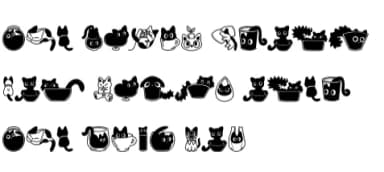 Cat Doodle by Chonada — Dingbats Font — thumbnail 8