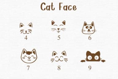 Cat Face by Nongyao — Dingbats Font — thumbnail 4
