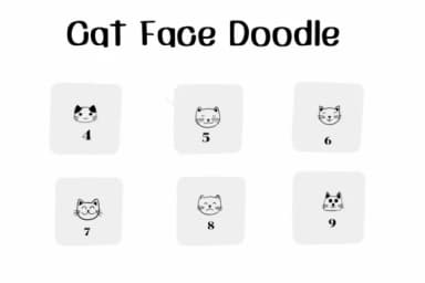 Cat Face Doodle by Ketsarin — Dingbats Font — thumbnail 4