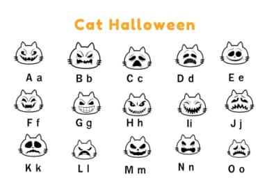 Cat Halloween by Nun Sukhwan — Dingbats Font — thumbnail 2