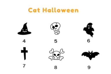 Cat Halloween by Nun Sukhwan — Dingbats Font — thumbnail 4