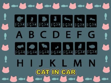 Cat in Car by Happy Bamboo — Dingbats Font — thumbnail 2