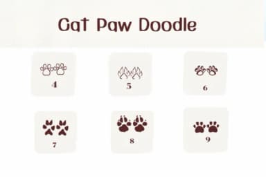 Cat Paw Doodle by Ketsarin — Dingbats Font — thumbnail 4