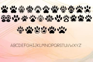 Cat Paws by MOMAT THIRTYONE — Dingbats Font — thumbnail 2