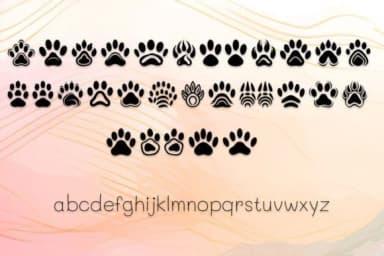 Cat Paws by MOMAT THIRTYONE — Dingbats Font — thumbnail 3