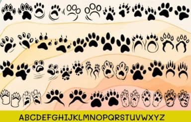Cat Paws Cool by MOMAT THIRTYONE — Dingbats Font — thumbnail 2