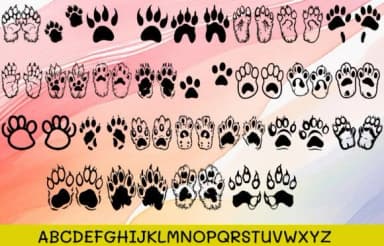 Cat Paws Love by MOMAT THIRTYONE — Dingbats Font — thumbnail 2