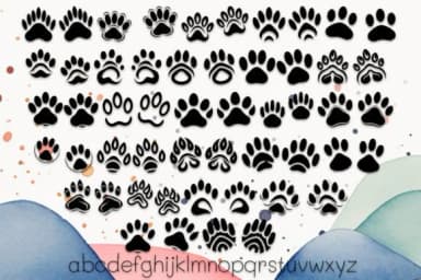 Cat Paws Memory by MOMAT THIRTYONE — Dingbats Font — thumbnail 3