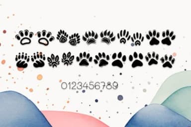 Cat Paws Memory by MOMAT THIRTYONE — Dingbats Font — thumbnail 4