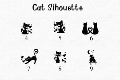 Cat Silhouette by Nongyao — Dingbats Font — thumbnail 4