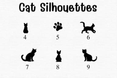 Cat Silhouettes by Sontaya — Dingbats Font — thumbnail 4