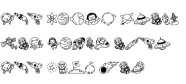 Cat Space by Chonada — Dingbats Font — thumbnail 8