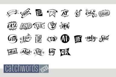 Catchwords by onoborgol — Dingbats Font — thumbnail 2