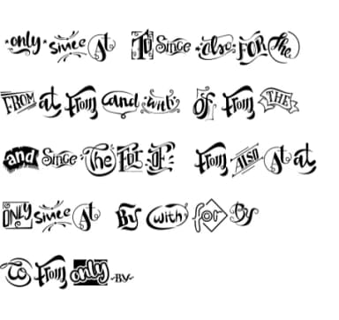 Catchwords by onoborgol — Dingbats Font — thumbnail 7