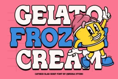 Cathezi Slab by Qweera Studio — Slab Serif Font — thumbnail 6