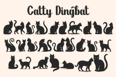 Catty by CraftedType Studio — Dingbats Font — thumbnail 1