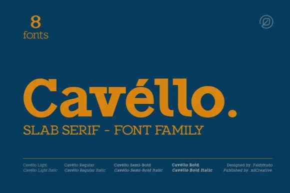Cavéllo by xdCreative — Slab Serif Font